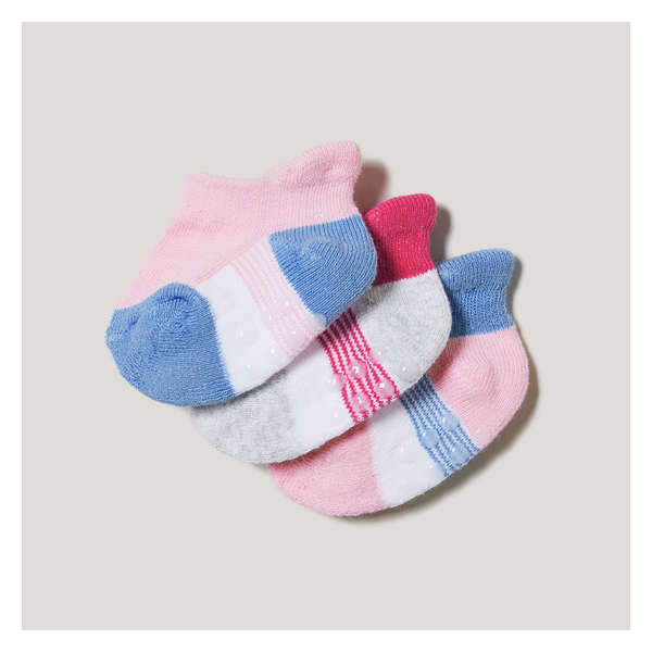 Baby Girls' 3 Pack Low-Cut Socks - White