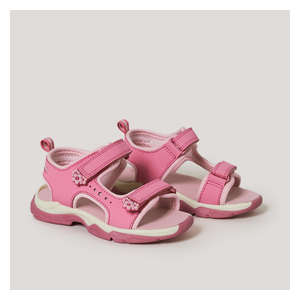 Faux Fur Slippers in Pink from Joe Fresh