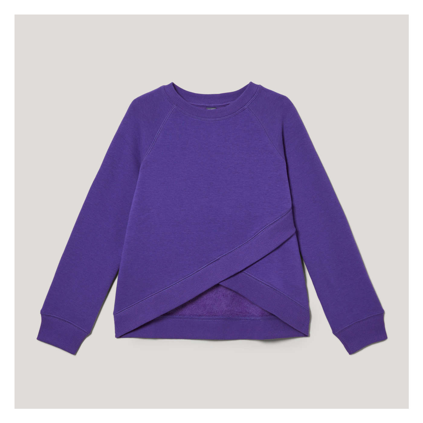 Joseph A Sweatshirt Womens Large Purple Pullover Crewneck Ladies