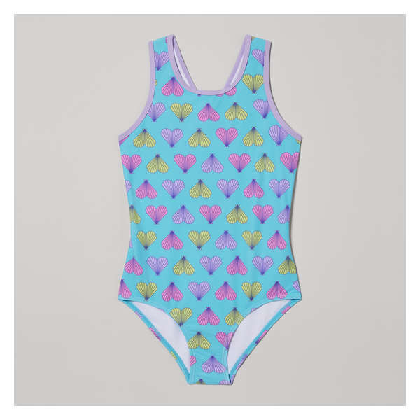 Kid Girls' Swimsuit - Neon Aqua