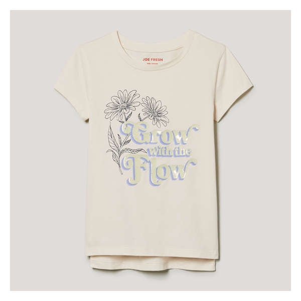 Kid Girls' Graphic T-Shirt - Cream