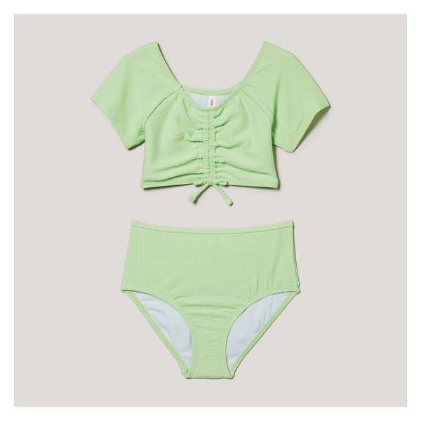 Kid Girls' 2 Piece Swimsuit - Neon Green