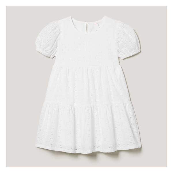 Kid Girls' Tiered Dress - White