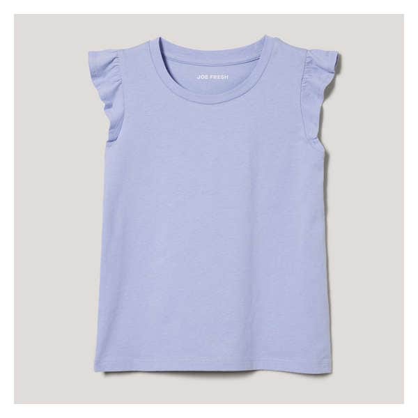 Kid Girls' Flutter Sleeve T-Shirt - Lavender