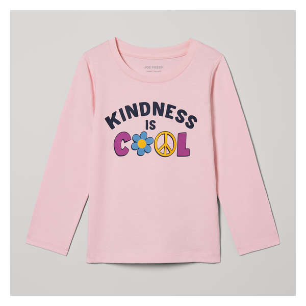 Toddler Girls' Graphic Long Sleeve - Pastel Pink