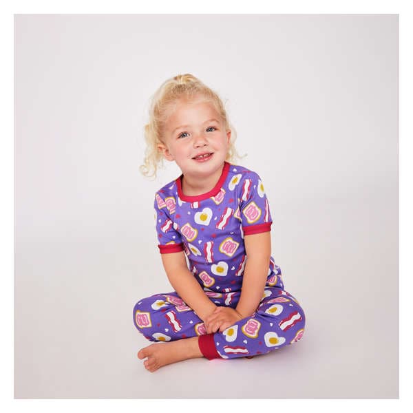 Toddler Girls' 2 Piece Pajama Set - Purple