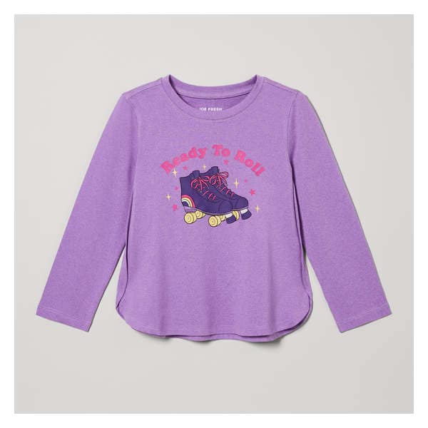 Toddler Girls' Moisture-Wicking Active Long Sleeve - Lilac