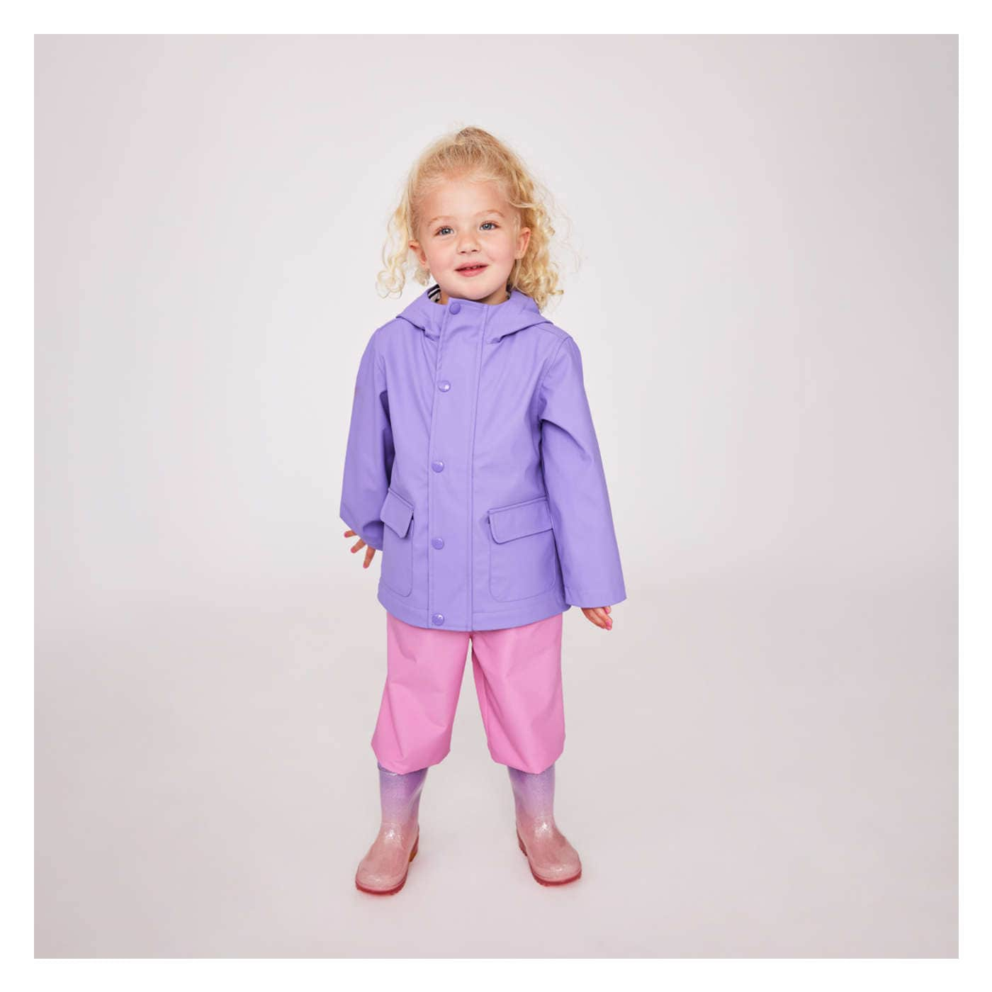 Girls purple outlet raincoat