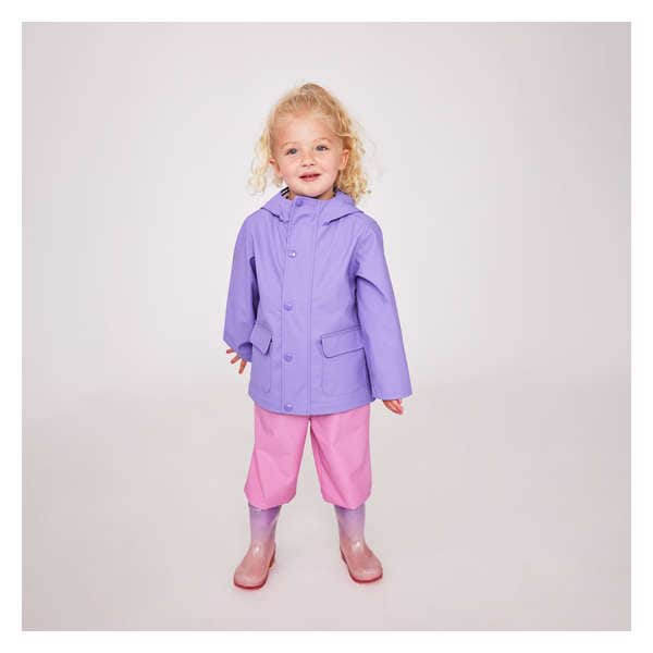 Toddler Girls' Raincoat - Purple