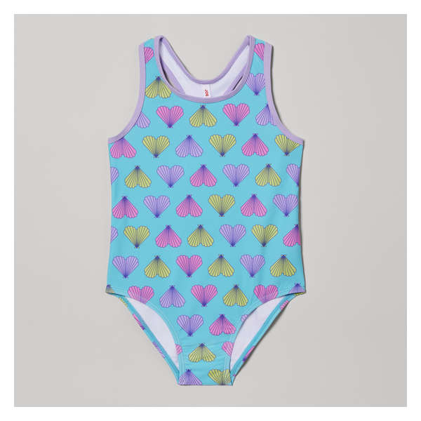 Toddler Girls' Swimsuit - Neon Aqua
