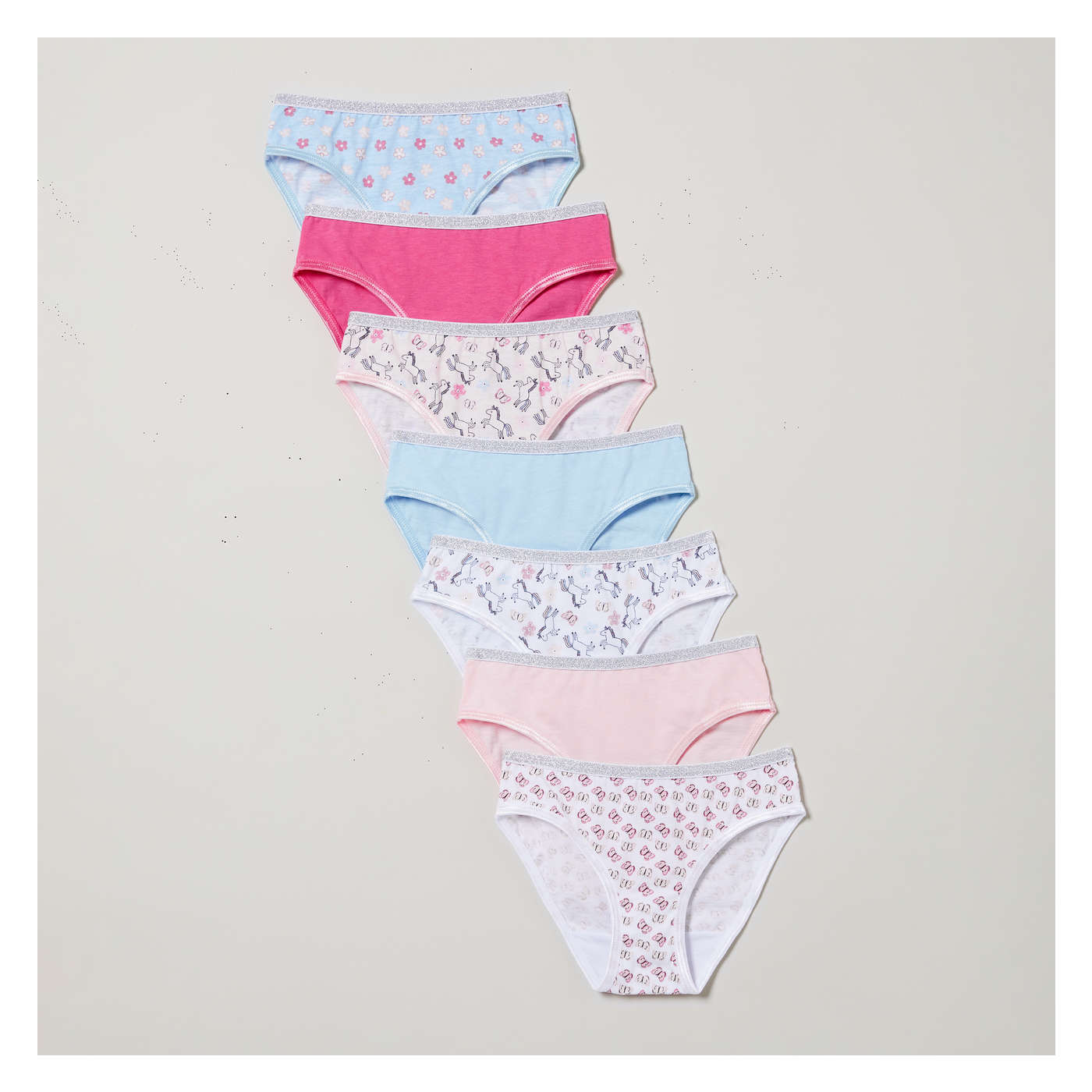 Day-Of-The-Week Bikini-Underwear 7-Pack For Toddler Girls