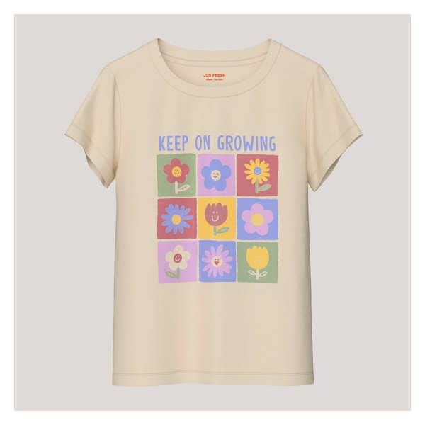 Toddler Girls' Graphic T-Shirt - Cream