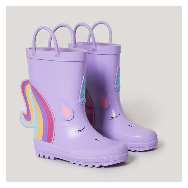Toddler Girls' Rainbow Rain Boots - Purple
