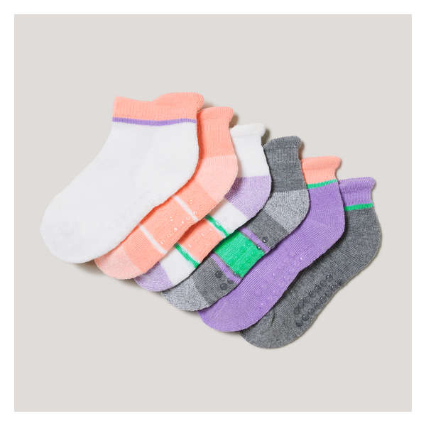Toddler Girls' 6 Pack Low-Cut Socks - Multi