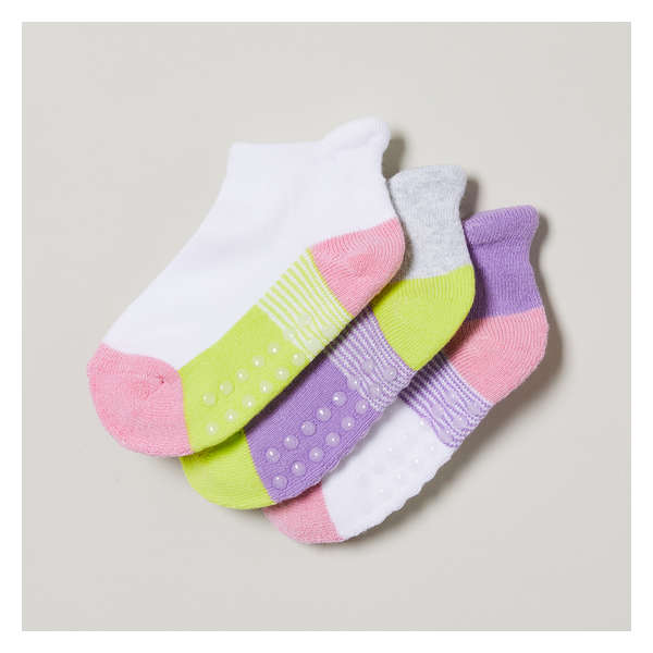 Toddler Girls' 3 Pack Low-Cut Socks - Purple