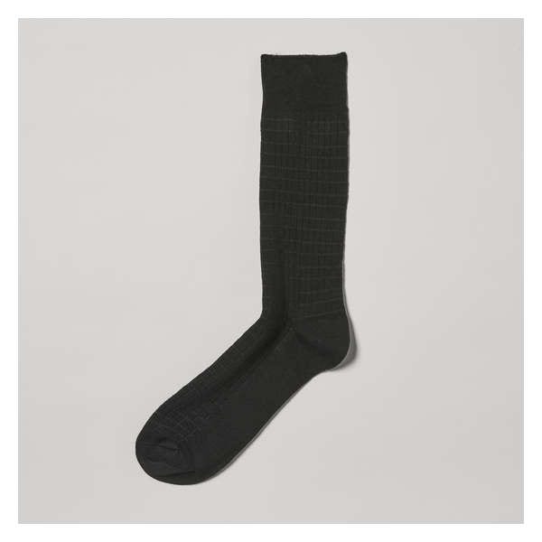 Men's Bamboo Crew Socks - Black