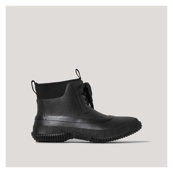 Men's Rain Combat Boots - Black
