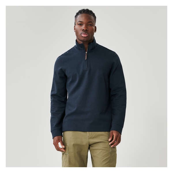Men's Quarter-Zip Pullover - Navy