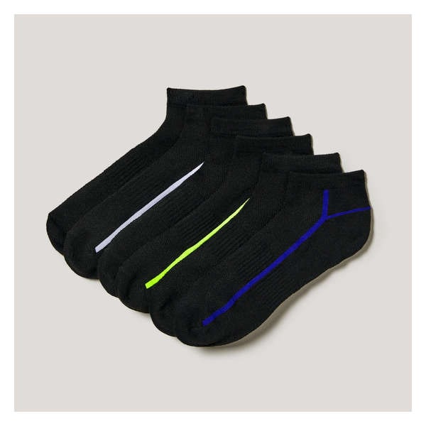 Men's 6 Pack Low-Cut Socks - Black