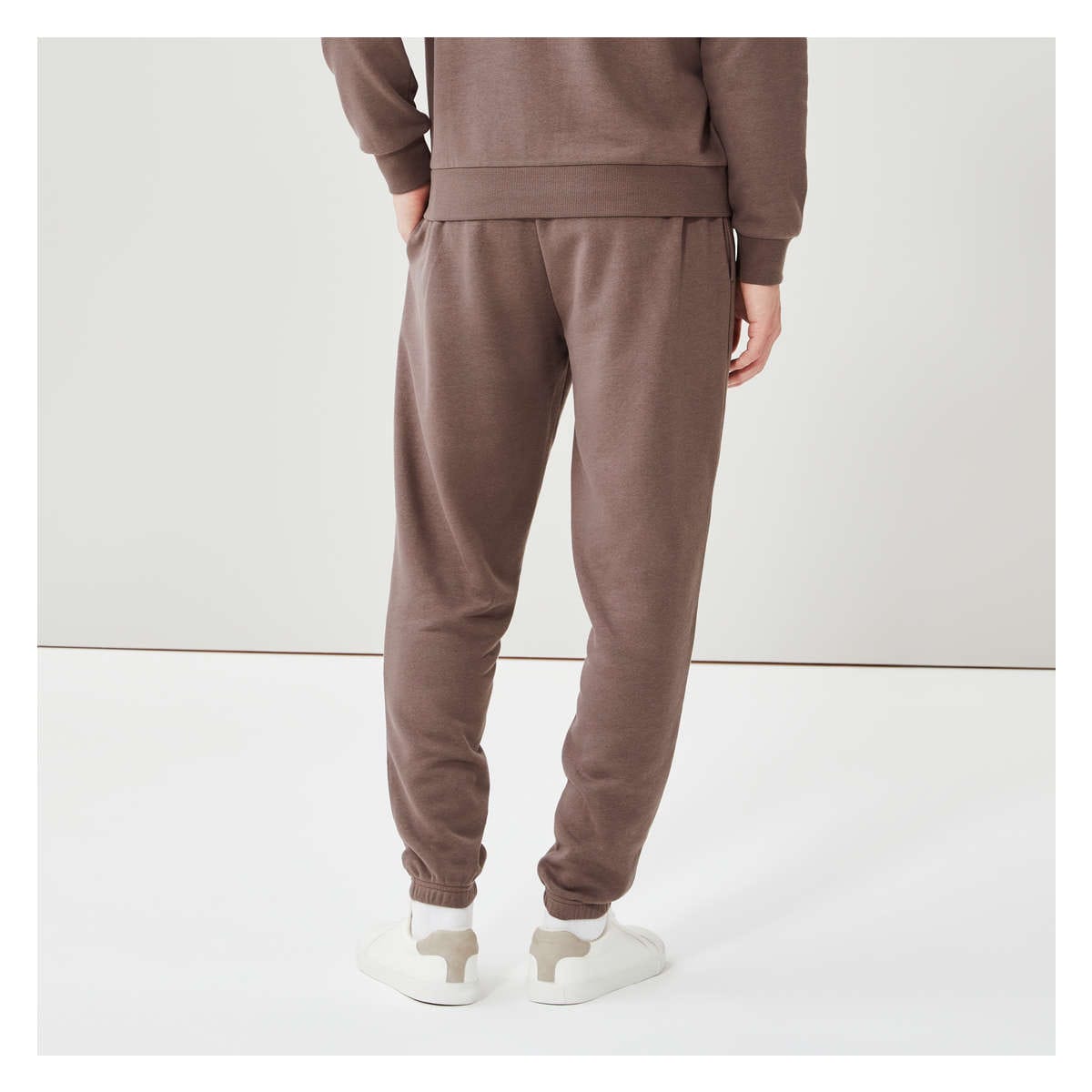 Gender-Free Adult Terry Jogger in Brown from Joe Fresh