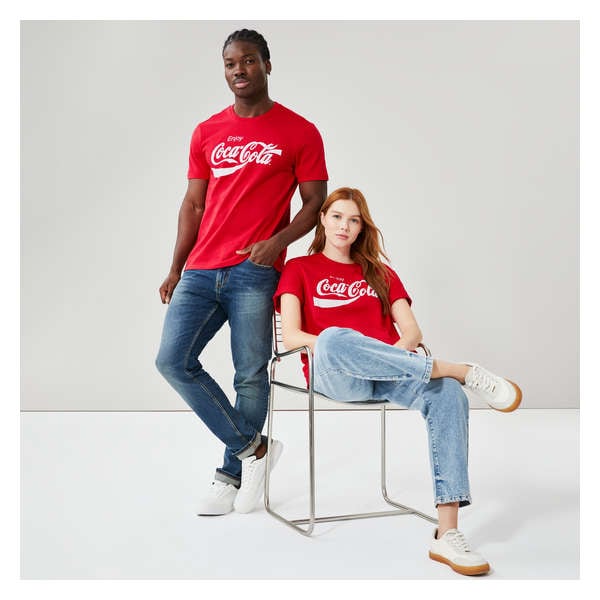 Gender-Free Adult Coca-Cola T-Shirt - Red