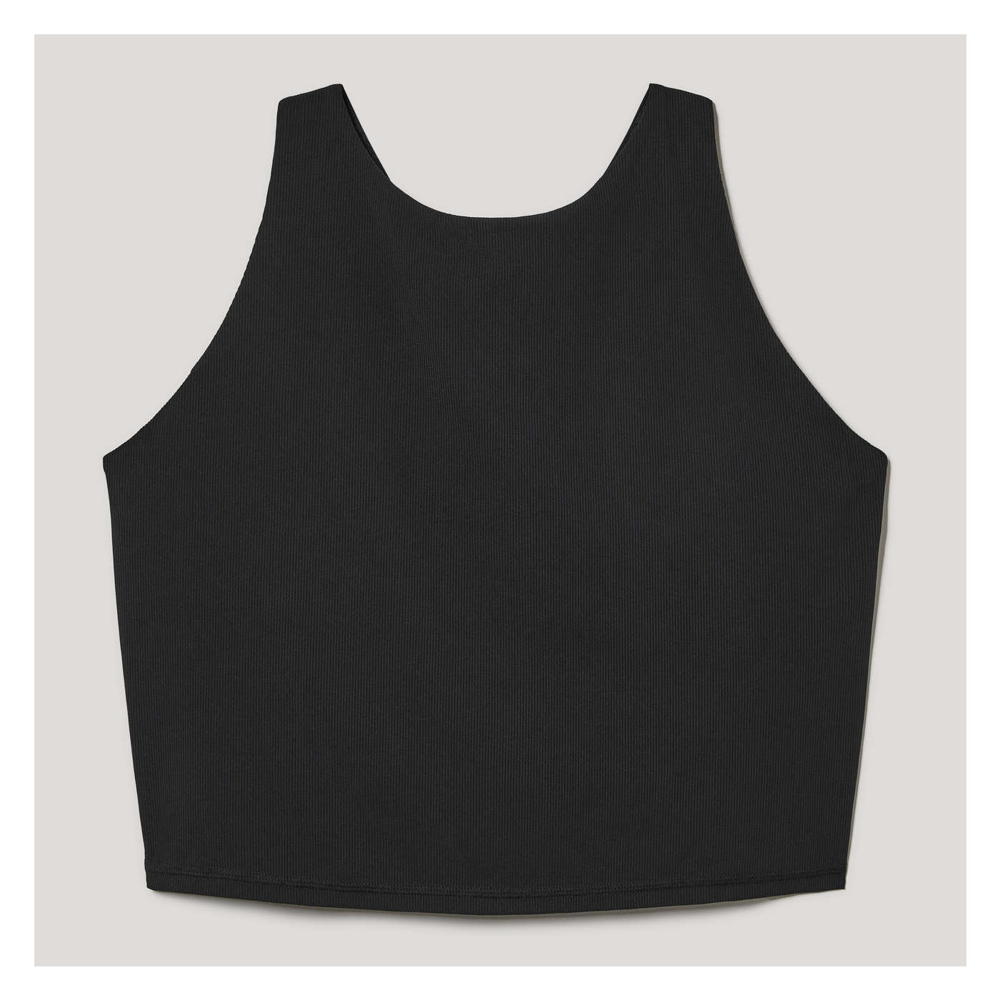 Plain Fabric: Polyester Women Tank Crop Top, Black at Rs 81/piece