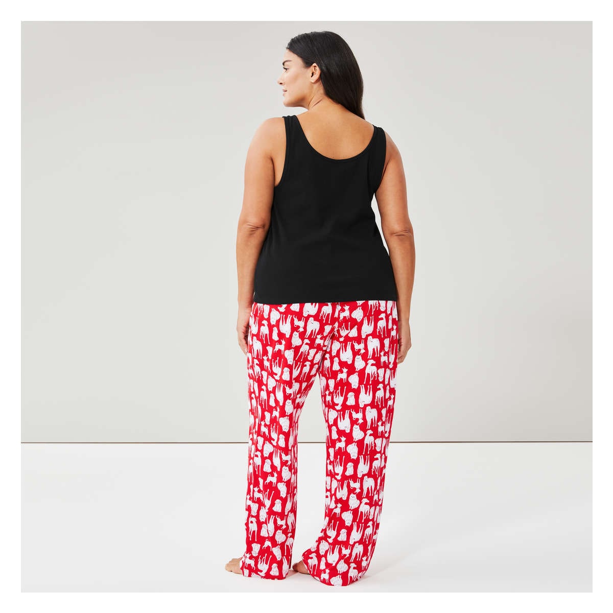 Women+ Pajama Tank in Black from Joe Fresh