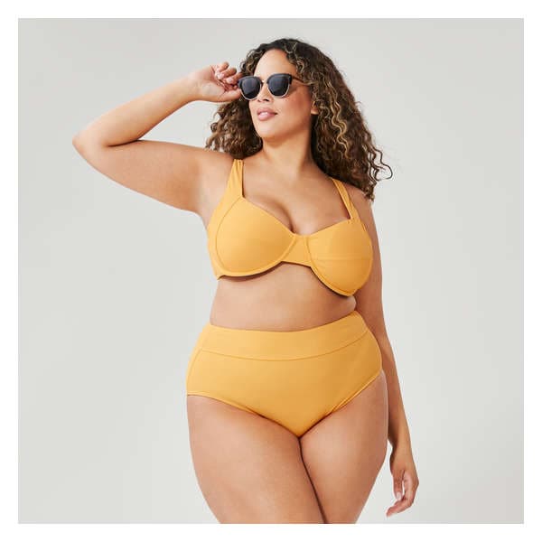 Women+ Underwire Bikini Top - Bright Yellow