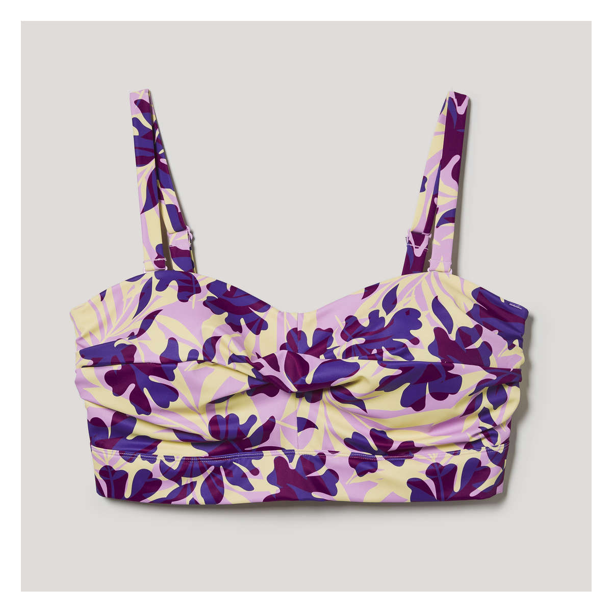 Women+ Twist Front Bikini Top in Purple from Joe Fresh