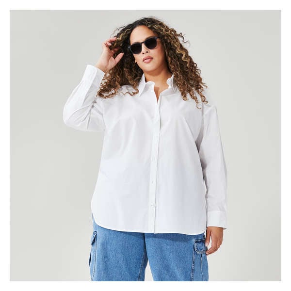 Women+ Essential Relaxed Button-Down - Bright White