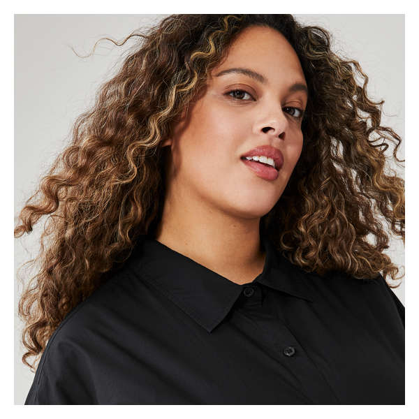 Women+ Essential Relaxed Button-Down - JF Black