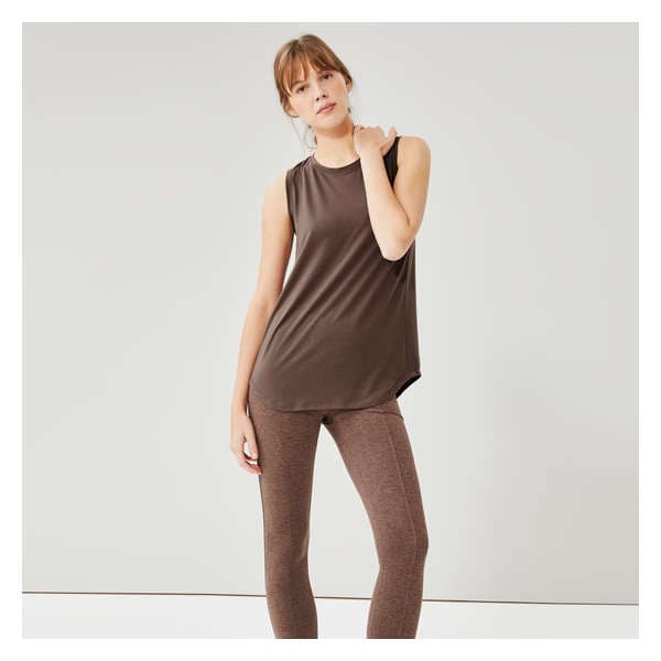 Moisture-Wicking Active Tank - Dusty Brown