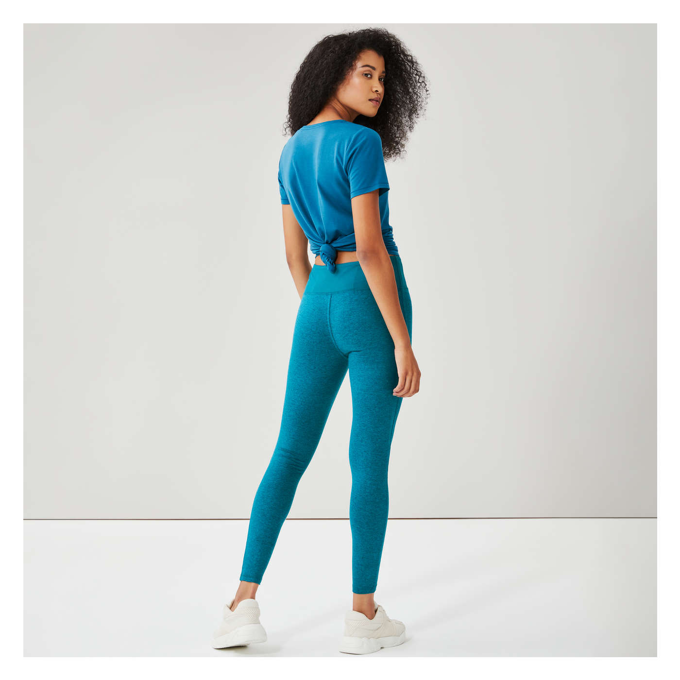 Active Legging in Teal Mix from Joe Fresh