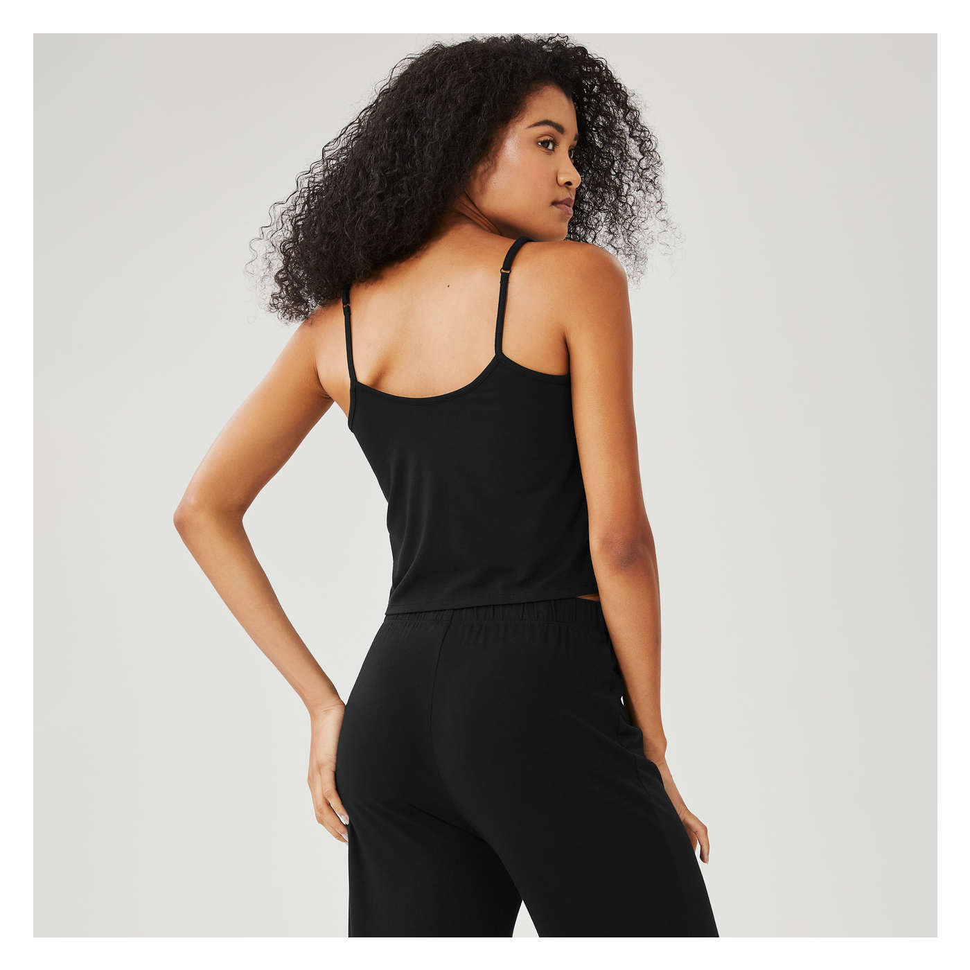 Women+ Pajama Tank in Black from Joe Fresh