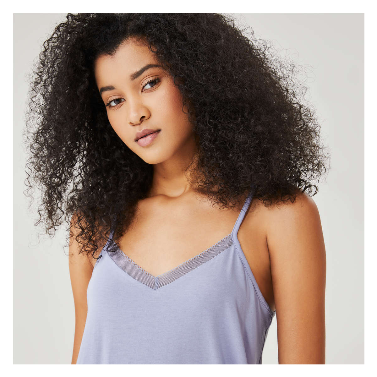 Slip Dress in Dusty Blue from Joe Fresh