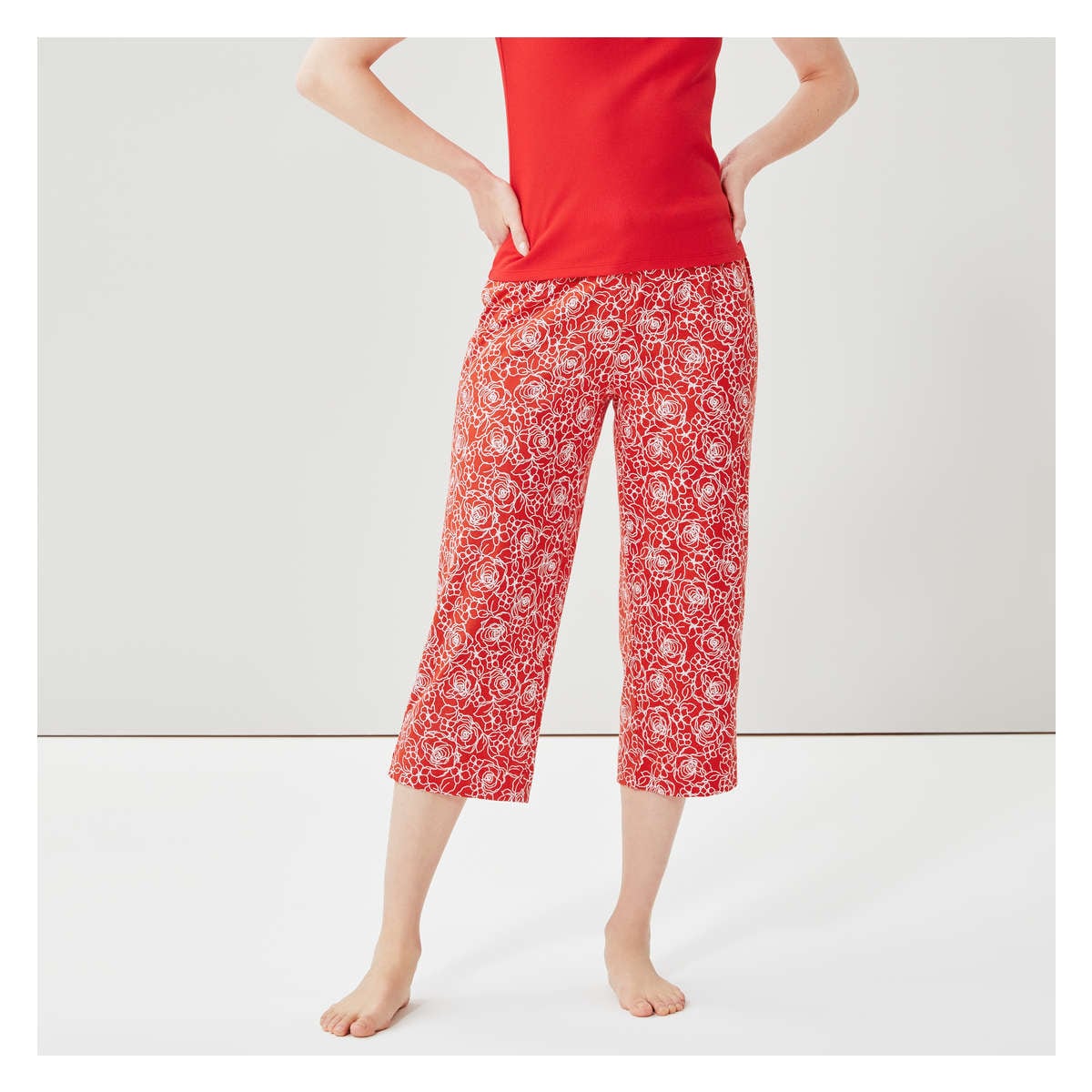 Pajama Pant in Red from Joe Fresh