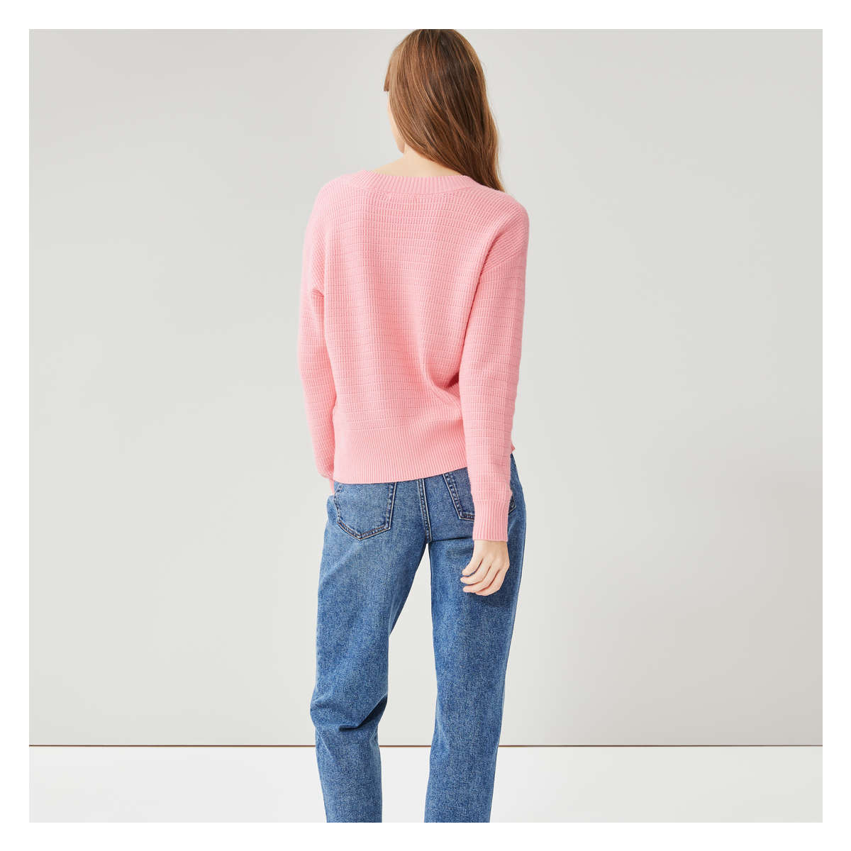 Pink pullover on sale