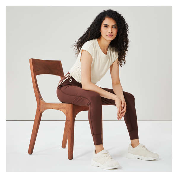 High Rise Active Jogger - Brown