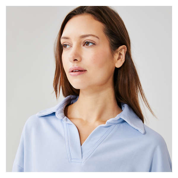 Polo Pullover - Pastel Blue