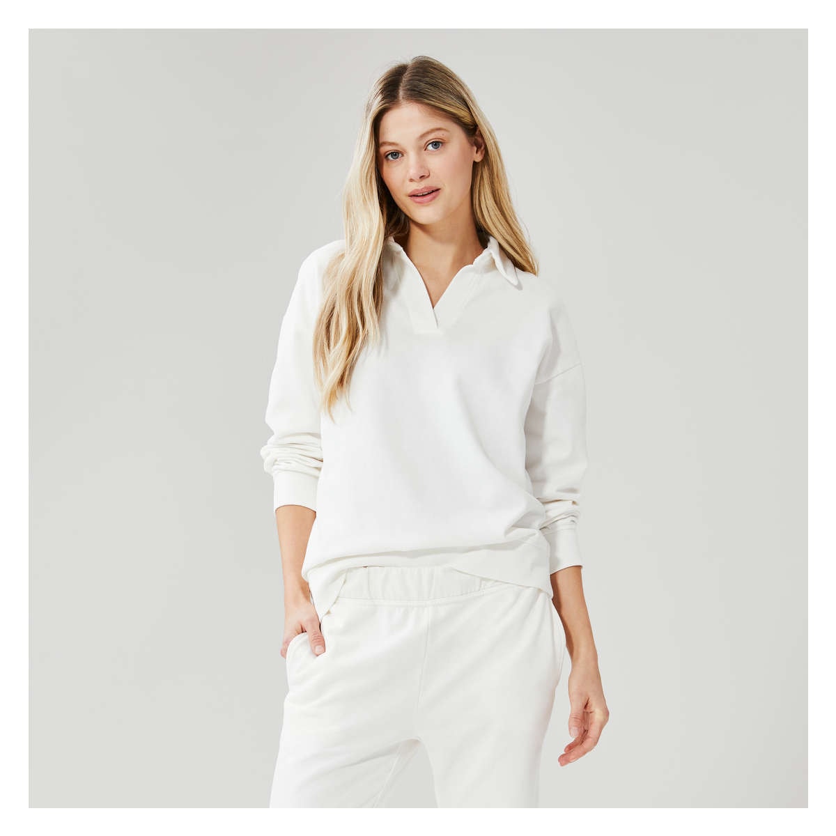 White best sale polo pullover