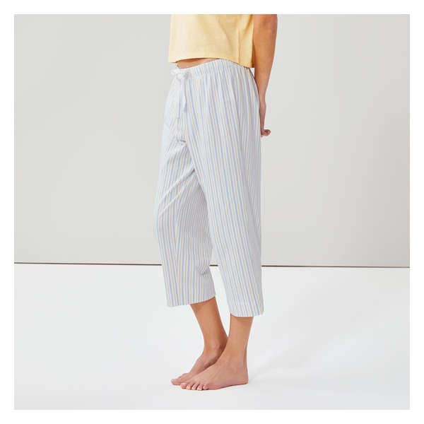 Crop Pajama Pant - White