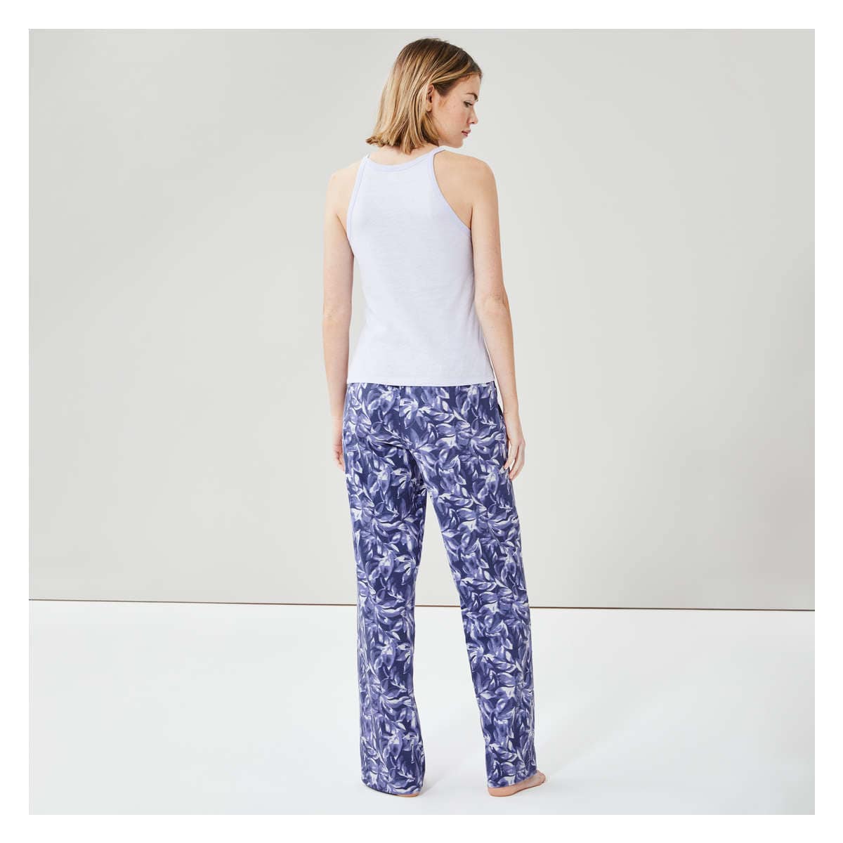 Pajama Pant in Dark Blue from Joe Fresh