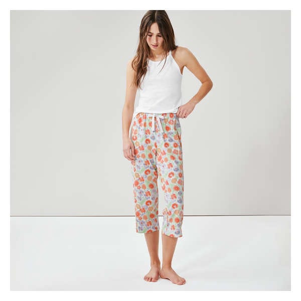 Crop Pajama Pant in Aqua from Joe Fresh