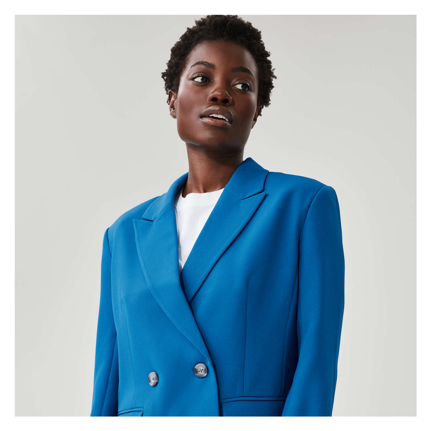Women+ Essential Blazer in Royal Blue from Joe Fresh