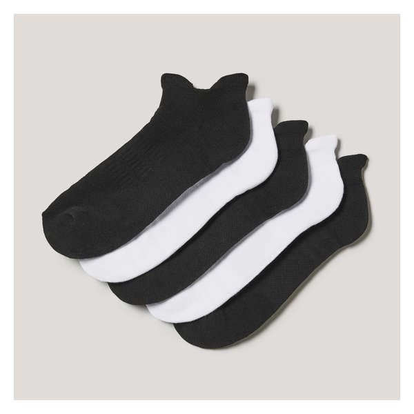 5 Pack Low-Cut Socks - Black