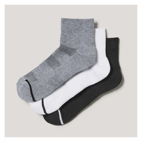 3 Pack Ankle Socks - Black