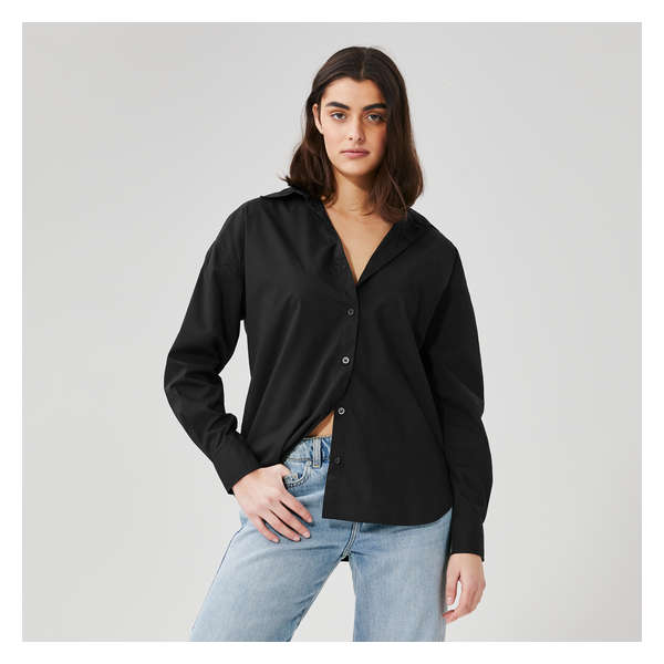 Essential Relaxed Button-Down - JF Black