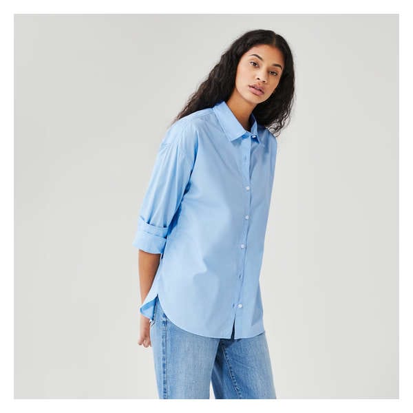 Essential Relaxed Button-Down - Pale Blue