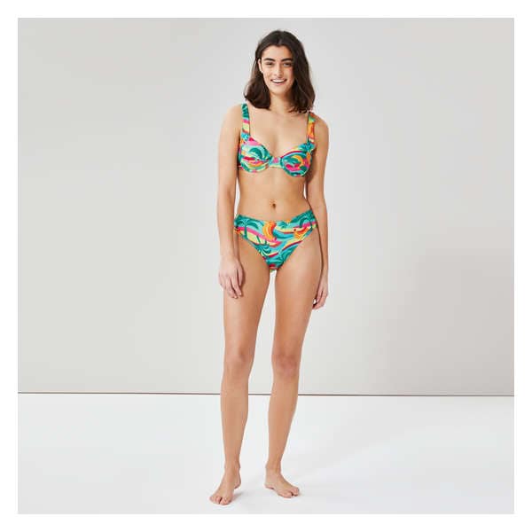 Low Rise Full-Coverage Bikini Bottom - Bright Aqua