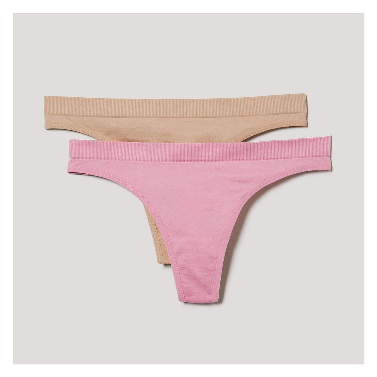 2 Pack Seamless Thong in Pink from Joe Fresh
